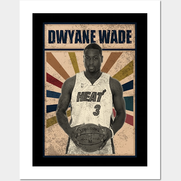 Miami Heat Dwyane Wade Wall Art by RobinaultCoils